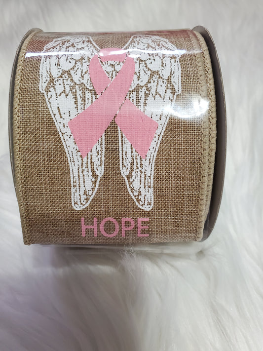 2.5" Breast Cancer Ribbon