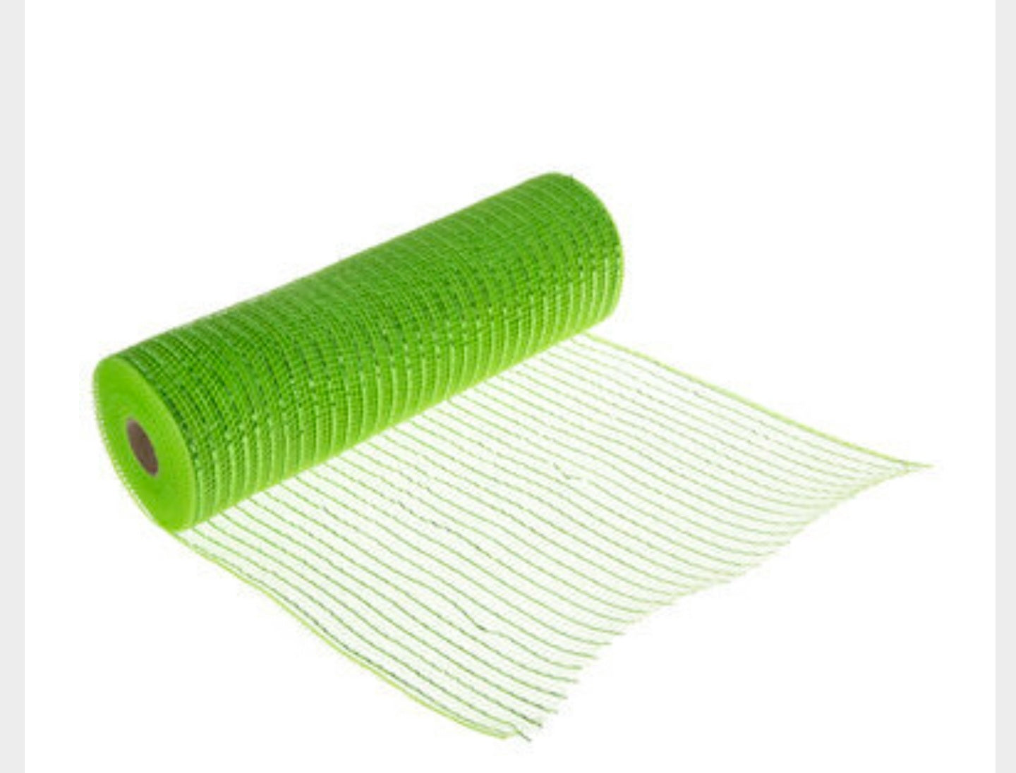 10" Apple Green Deco Mesh