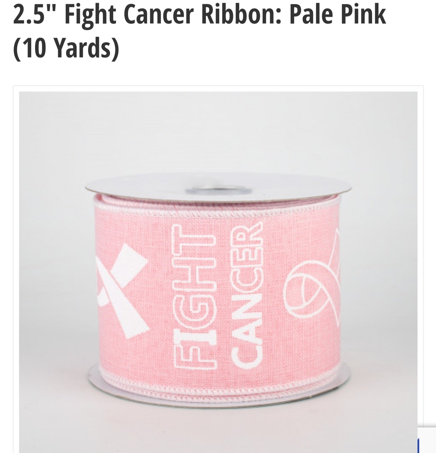 2.5" Fight Cancer Ribbon