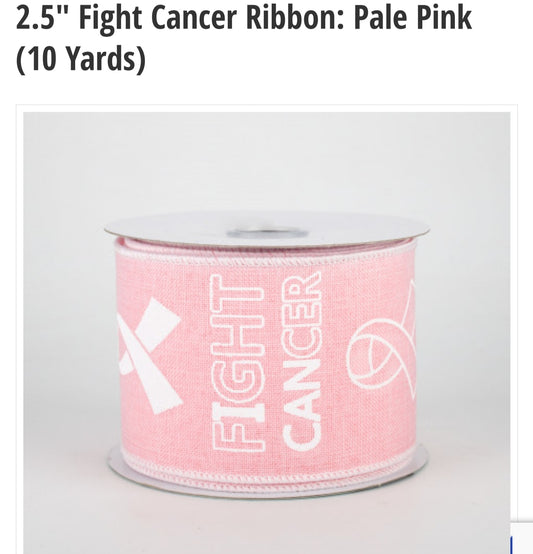 2.5" Fight Cancer Ribbon